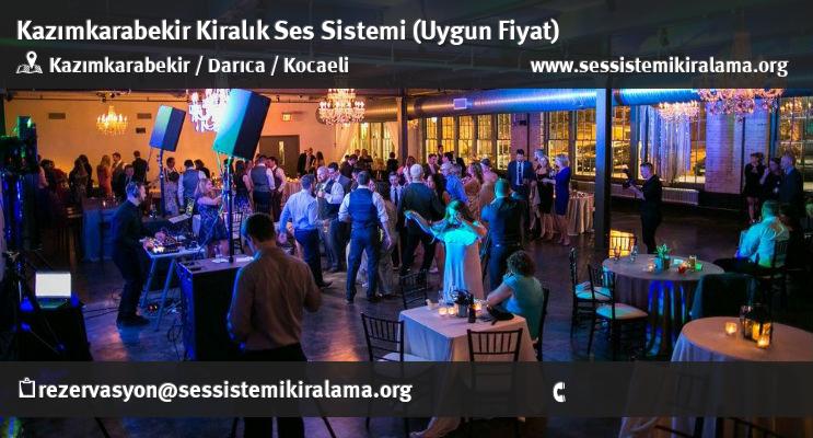Kazımkarabekir Kiralık Ses Sistemi Kiralama