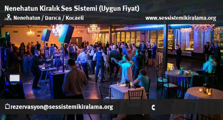 Nenehatun Kiralık Ses Sistemi Kiralama